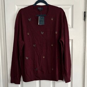 Brooks Brothers Maroon Crewneck Sweater